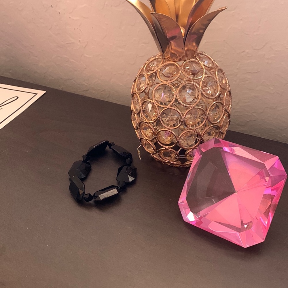 Shiny black bracelets